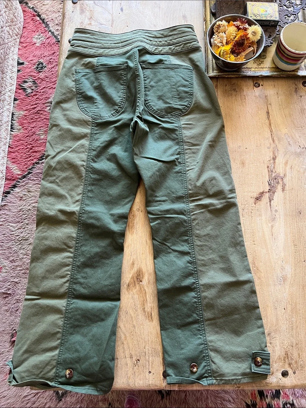Veronica Beard Olive Green Cargo Pants